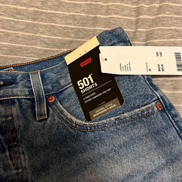 Levi's 501 High Rise Shorts - Picture 4 of 4